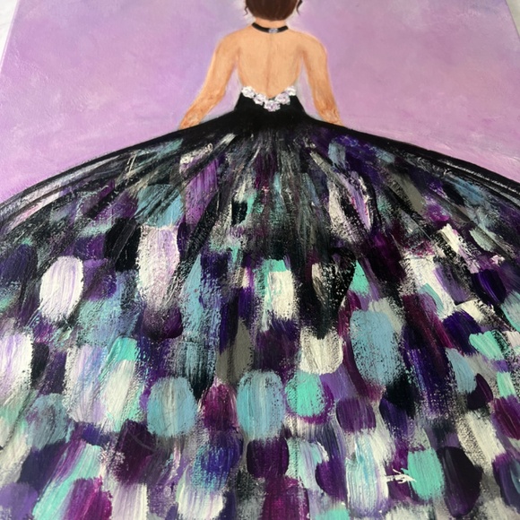 “Curtain” Ballet Dancer Acrylic Painting | Original Artwork 16x20 Canvas - Picture 5 of 10